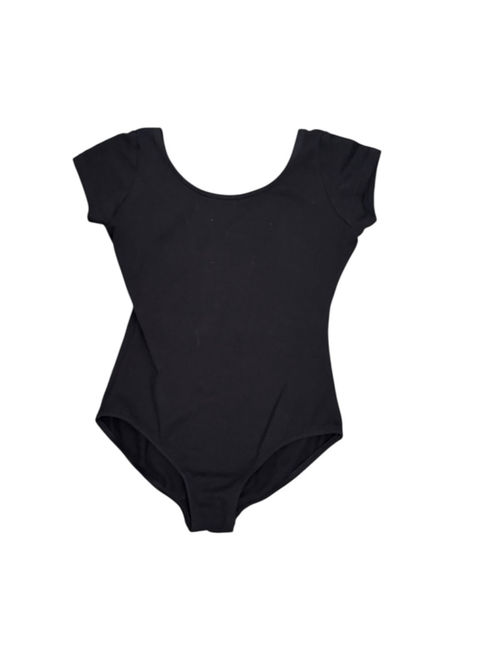 Capezio CC400C Short Sleeve Ballet Leotard Black Adult Large Dancewear NWT - Picture 3 of 6